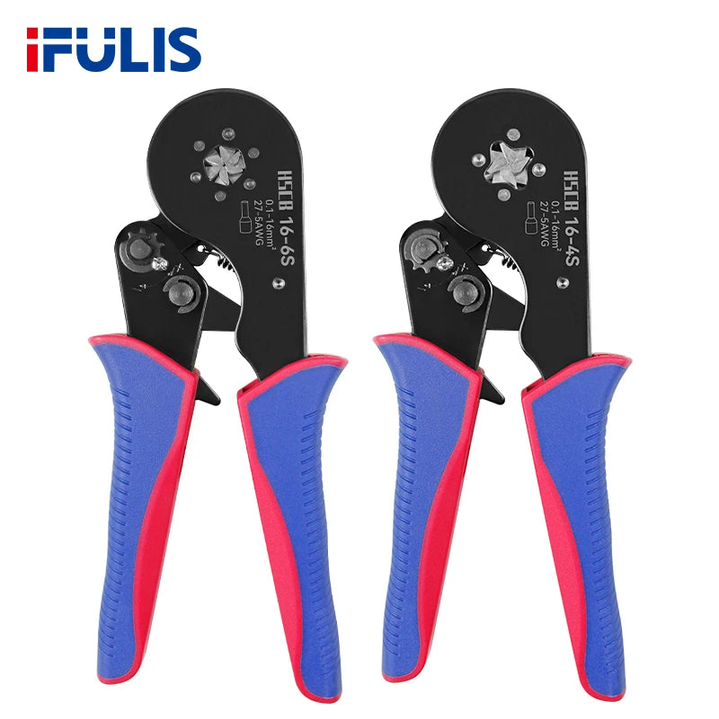 Tubular Terminal Crimping Pliers HSC8 16-4S 16-6S 16mm² Crimper Tools Wire Connector Ferrule Household Electrical Clamp Tool