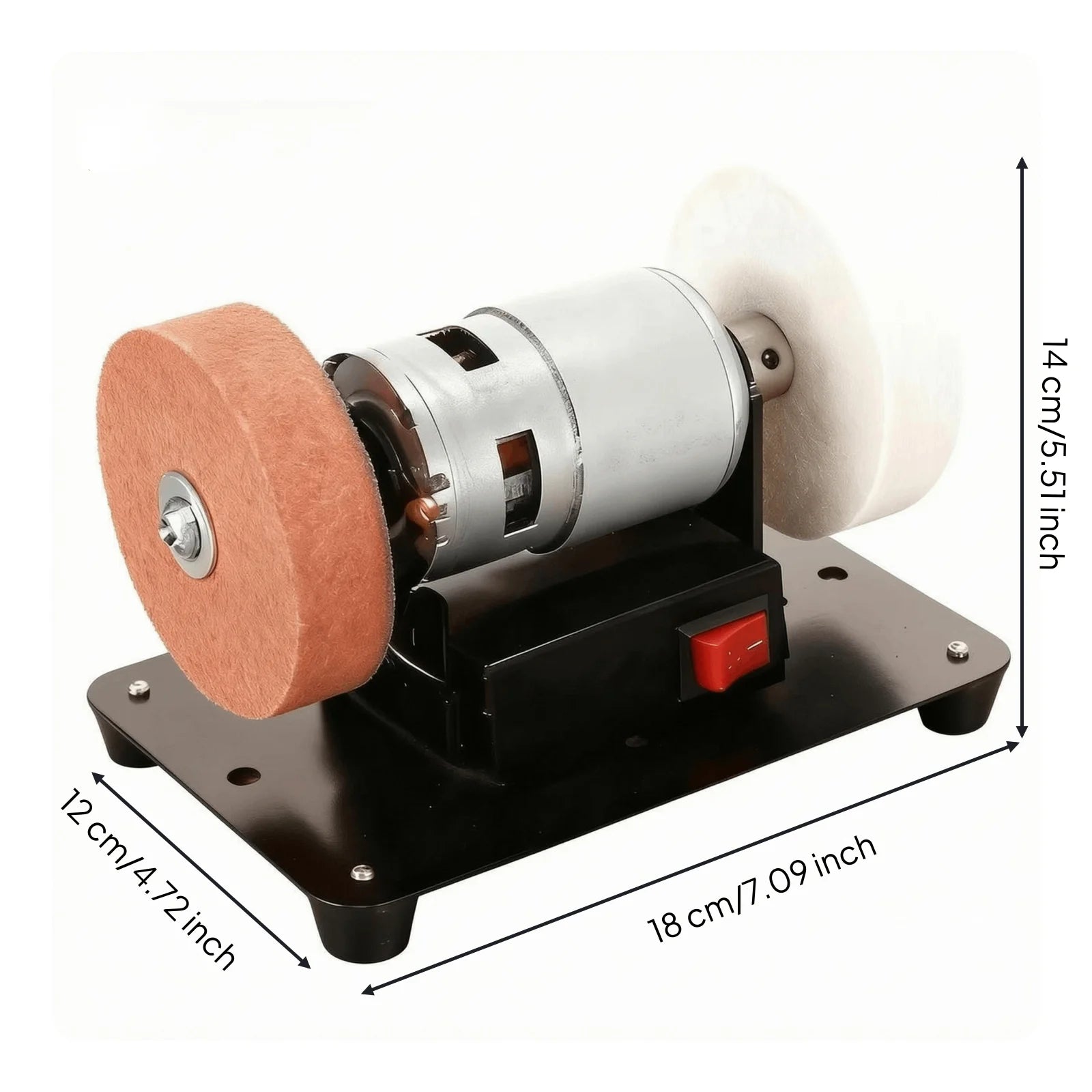 Small Bench Grinding Household Mini Electric Grinder Multi-Functional Benchtop Coarse Fine Double-Sided Polishing Machine