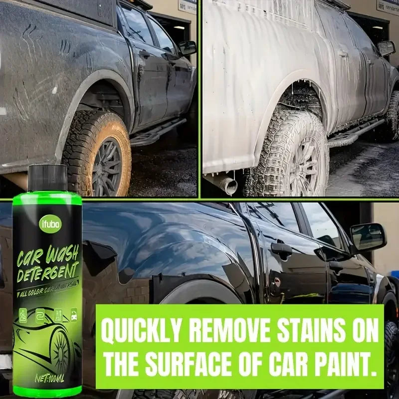 100ml Car Wash Liquid, 1:100 High Concentration Car Wash Foam, Paint Surface Insect Glue Bird Droppings Cleaner, Car Mud Remover