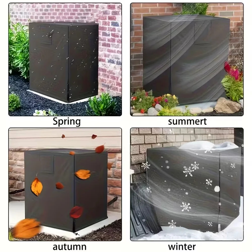 Outdoor Standalone Air Conditioning Cover — Waterproof, Dustproof, UV-Resistant, Outdoor Air Conditioning Unit Protective Cover.