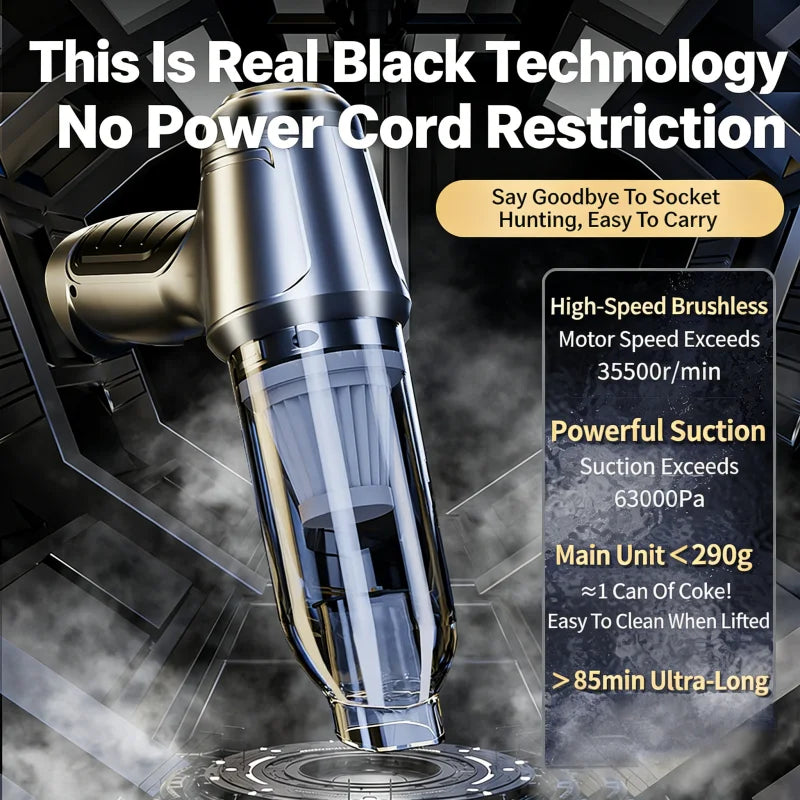 SZUK New Car Vacuum CIeaner  Wireless Handheld Cleaning Machine Powerful Portable Blower Mini Vacuum Cleaner for Car Home