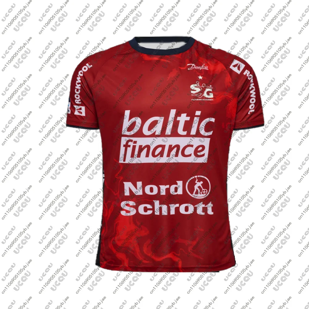 2025/26 Men Kids Hot Boys Clothes Team Home Male Top Away Sportswear F-Flensburg-Handewitt T Shirt Away Tee Gift Handball Jersey