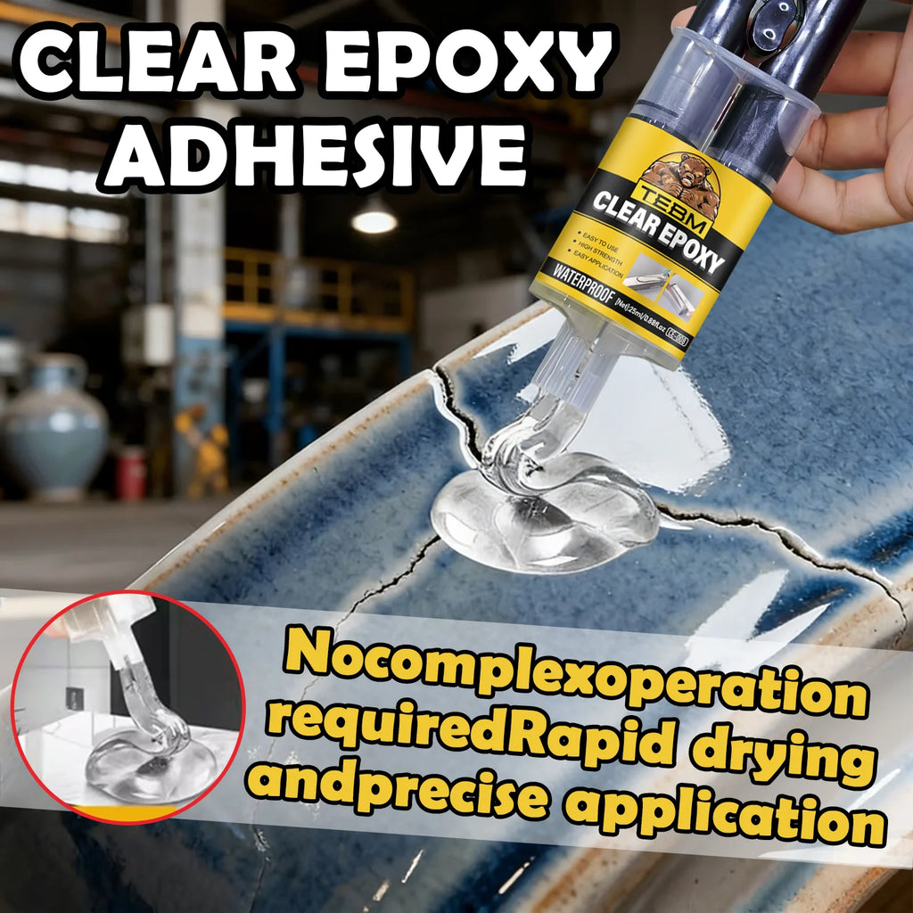 25ML Epoxy Resin AB Glue Quick-drying Instant Adhesive for Leather Rubber Wood Metal Repair Strong Bond Sealant Liquid Adhesive