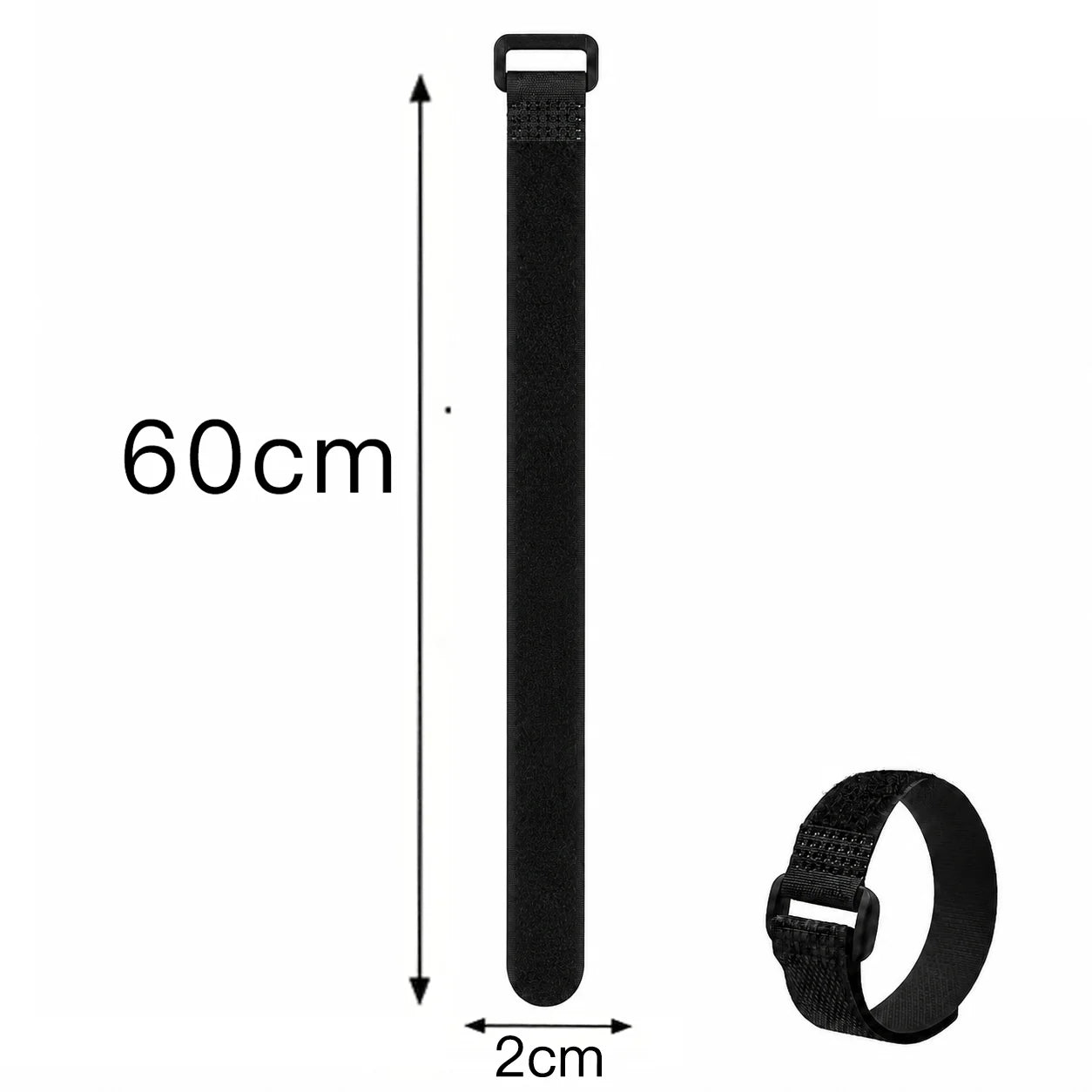 Velcros Straps Reusable Organizer Black Hook and Loop Nylon Fastener Cable Ties Adjustable Wire Wrapping Cable Cord Management