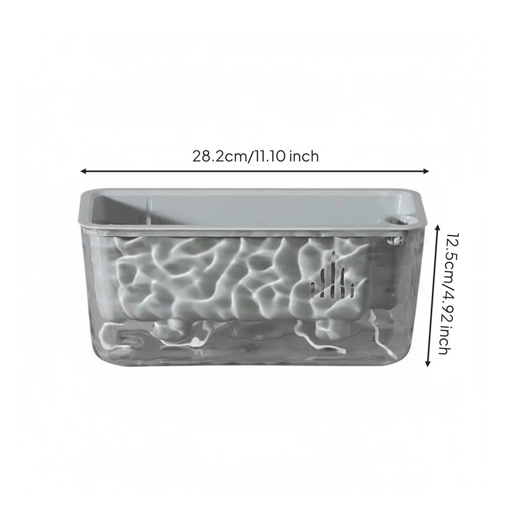 Automatic-Watering Planter Long-Lasting PET Material Transparent Plant Pot Rectangular Flower Pot Frosted Textured Design