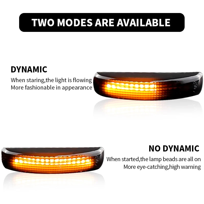 2PCS LED Side Marker Turn Signal Lights Canbus For Land Rover Range Rover Sport 2006-2013 LR2 2007-2014 LR3 2004-2014 Freelander