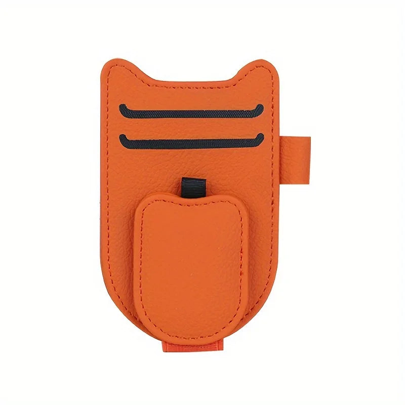 Cat Ear Car Sun Visor Organizer Multi-function Clip Fashion Glasses Card and Space-saving Compact Car Accessories