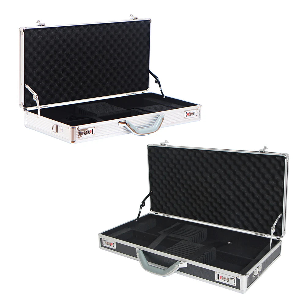 ALIKAN  ADD043-SILVER-LARGE 56x27x8.5cm Knife Case Cooking Bag Knife Storage Cookware Knife Storage Bag Aluminum Knife Case
