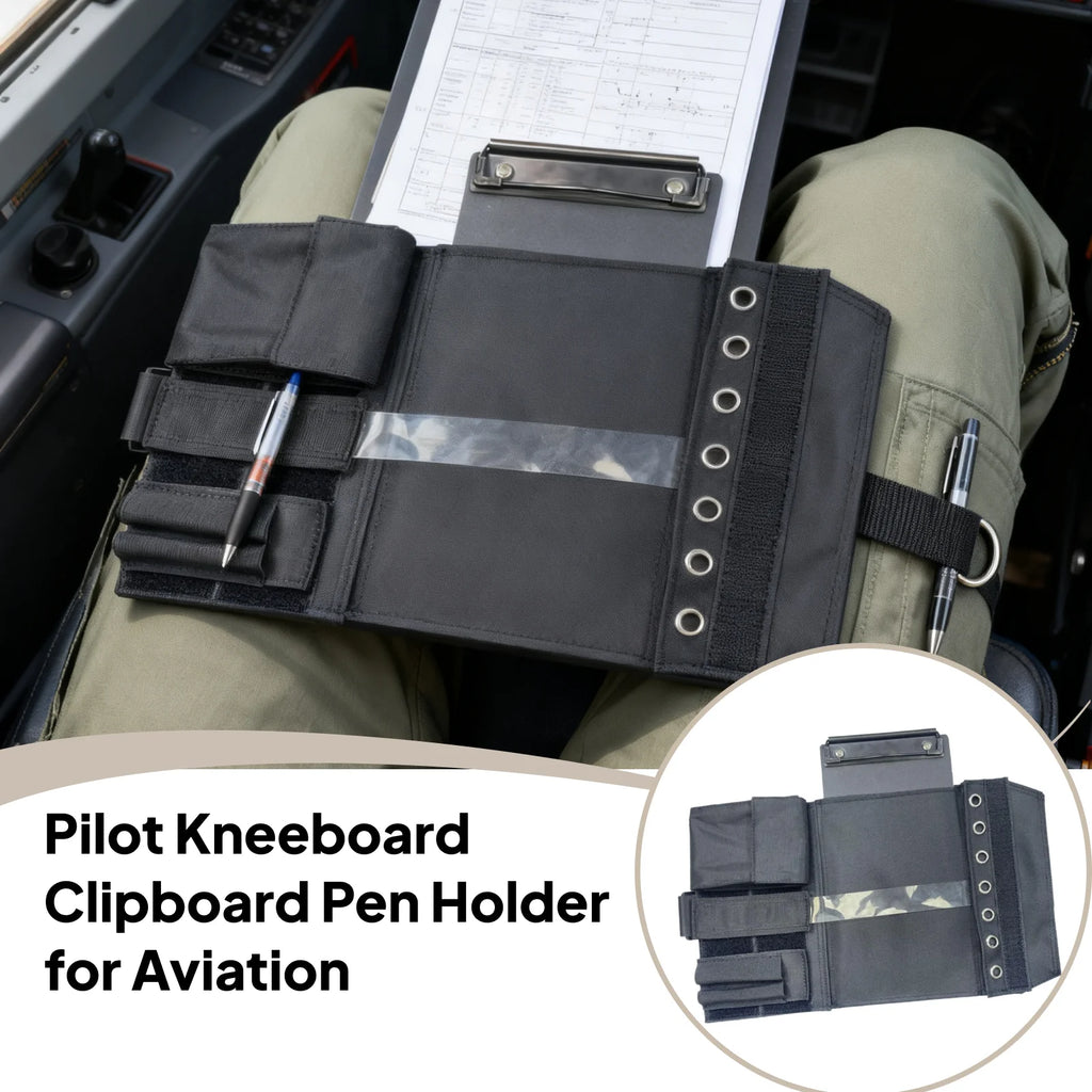 Pilot Kneeboard Oxford Cloth with Adjustable Strap Aviation Leg Flight Board Pilot Kneeboard Oxford Cloth Aviation Accessories