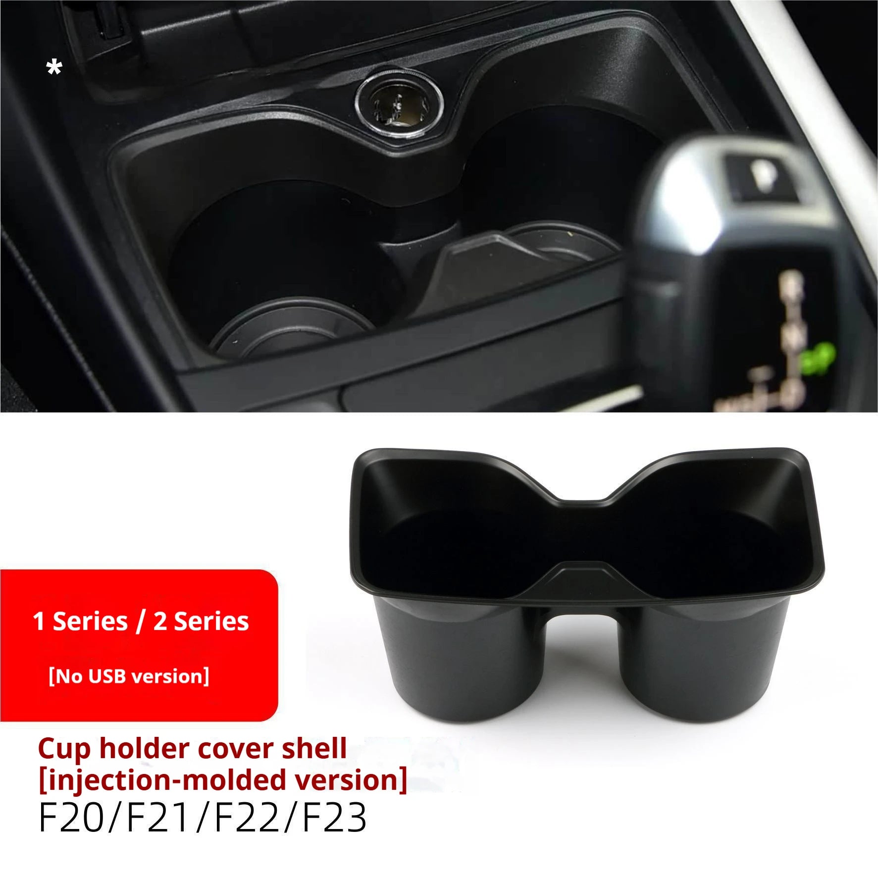 Car Drink Water Cup Holder Center Console Storage Box for BMW 1 2 3 4 Series F30 F31 F32 F33 F34 F35 F20 F21 F22 F23 F36 F80 F83