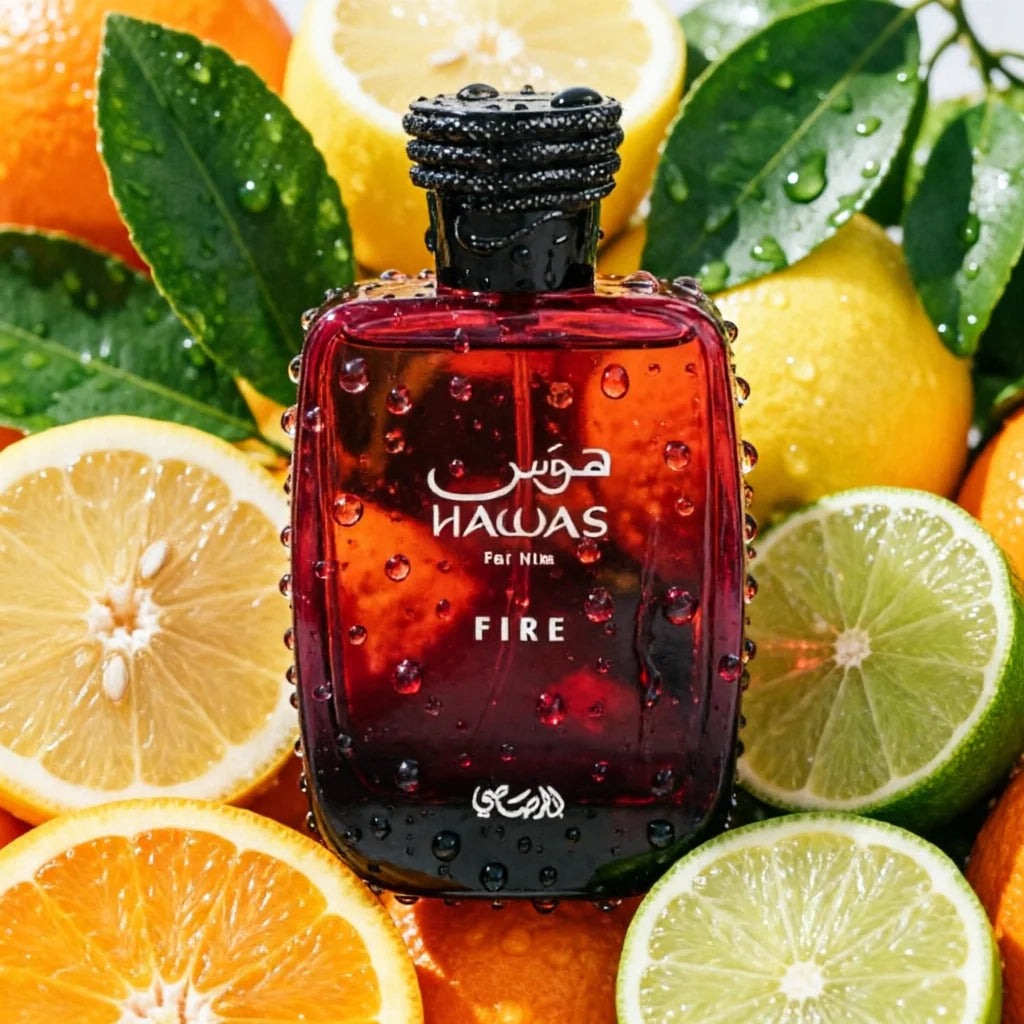 Rasasi Hawas Fire EDP 100ML: Intense Spicy Scent for Men, Long-Lasting Masculine Perfume