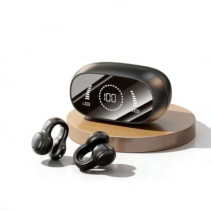 Original open-back wireless sports earbuds, clip-on music and sports noise-canceling earbuds, compatible with Xiaomi and iPhone.