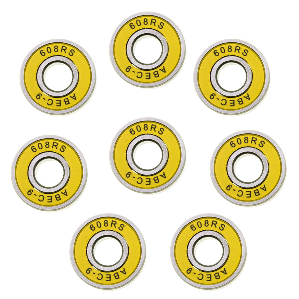 8Pcs/Set Abec 9 High-speed Bearing 608RS Double Side Dustproof 8mm Bearing for Skateboarding Inline Skates Scooter Accessories