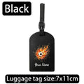 Customizable Name with Printed Football Design, Creative and Portable Travel ID Tag, Suitable for Suitcases