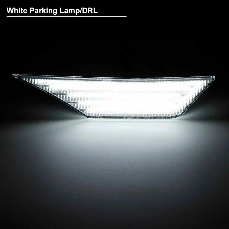 For Honda Civic 10 Gen Fender Side Marker Lights Amber Sequential Turn Signal Lamps White Driving Running Position Light 16-21