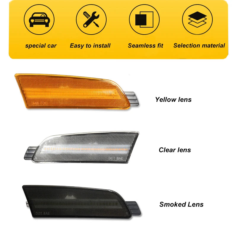 iJDM For Mazda 6 Atenza Sedan GG1 Front Side Marker Lamp Fender Light Assemblies Amber Turn Signal Light/Driving Ligh 2009-2013