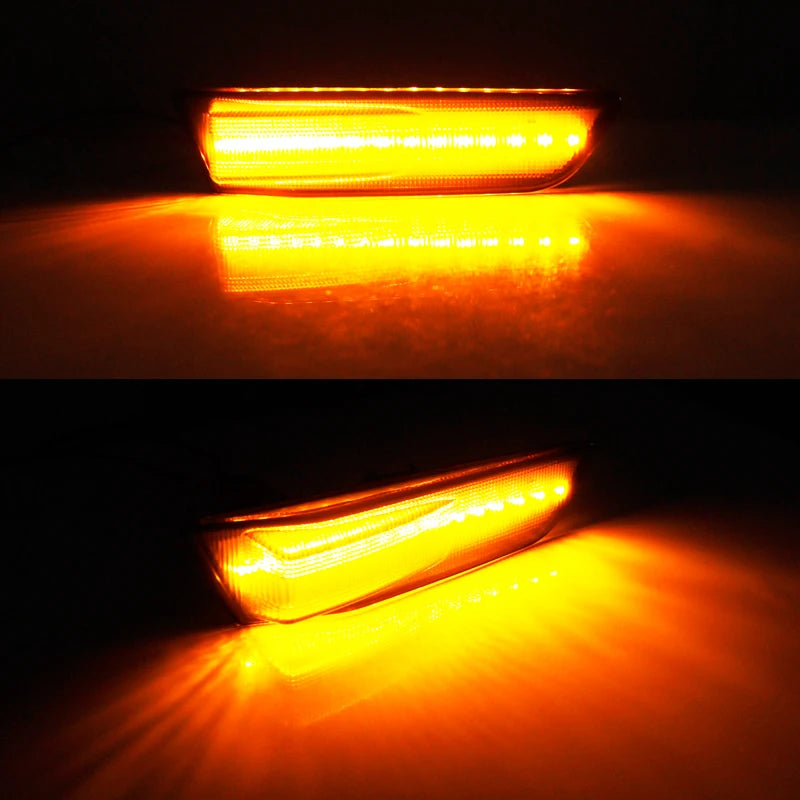 LED Amber Bumper Side Marker Lights For Nissan Skyline 350GT For 2003-2007 Infiniti G35 V35 Coupe Turn Signal Lights 26180AM800