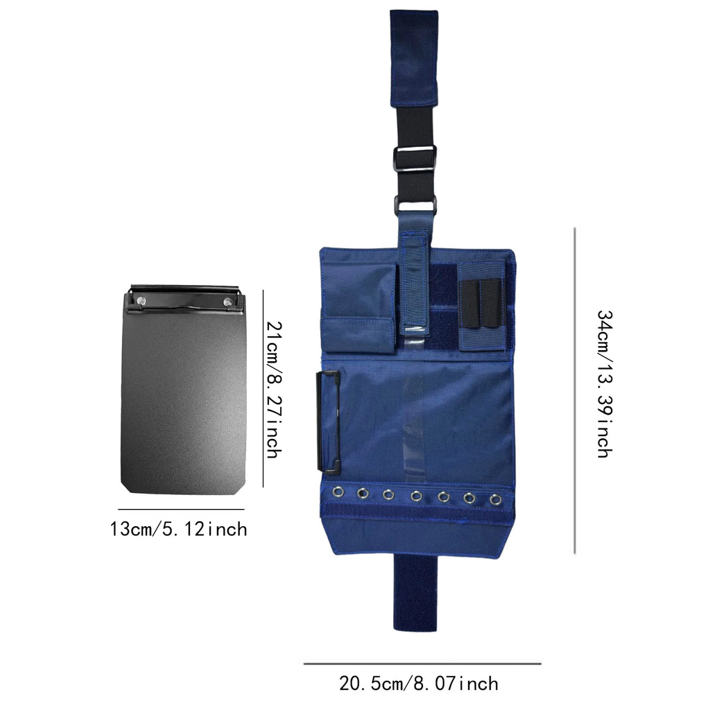 Pilot Kneeboard Oxford Cloth with Adjustable Strap Aviation Leg Flight Board Pilot Kneeboard Oxford Cloth Aviation Accessories