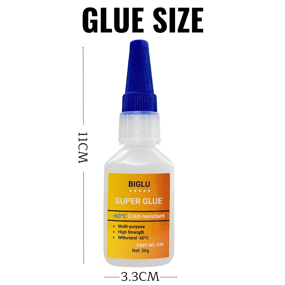 BIGLU -60℃ Cold-resistant Multi-Purpose Strong Liquid Transparent Adhesive Fast Instant Super Glue