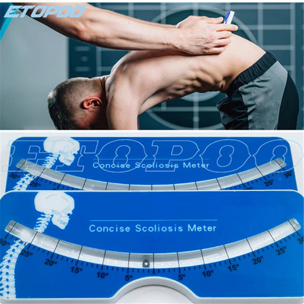 Pocket Scoliometer Medical Measuring Device for Back Scoliosis Diagnosis Portable Device for Measuring S pinal Alignment Measure