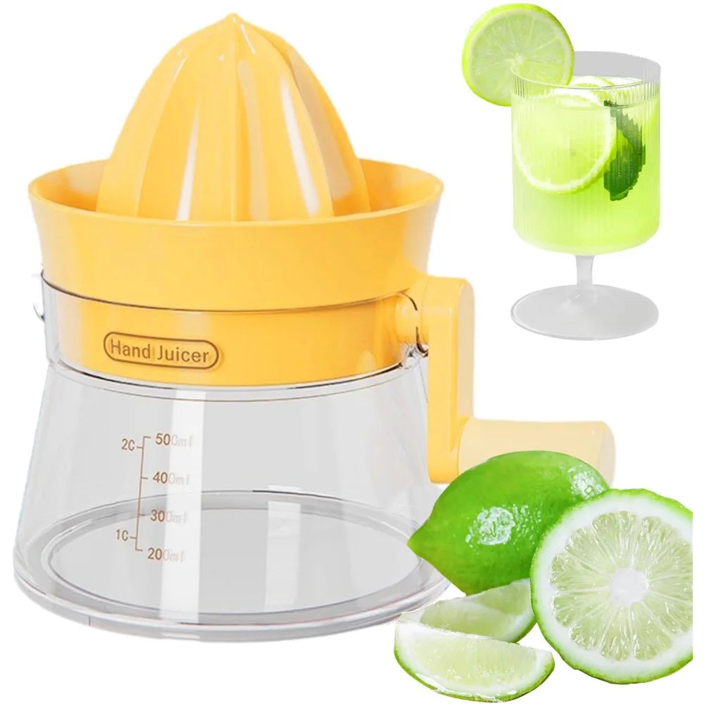 Manual juicer - Home lemon juicer, hand-cranked fruit juicer, labor-saving manual juicer, suitable for oranges, lemons, celery,