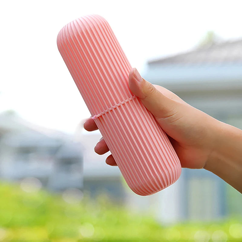 Travel Portable Toothbrush Cup Bathroom Toothpaste Holder Storage Case Organizer Toiletries Storage Cup Creative Economic Box