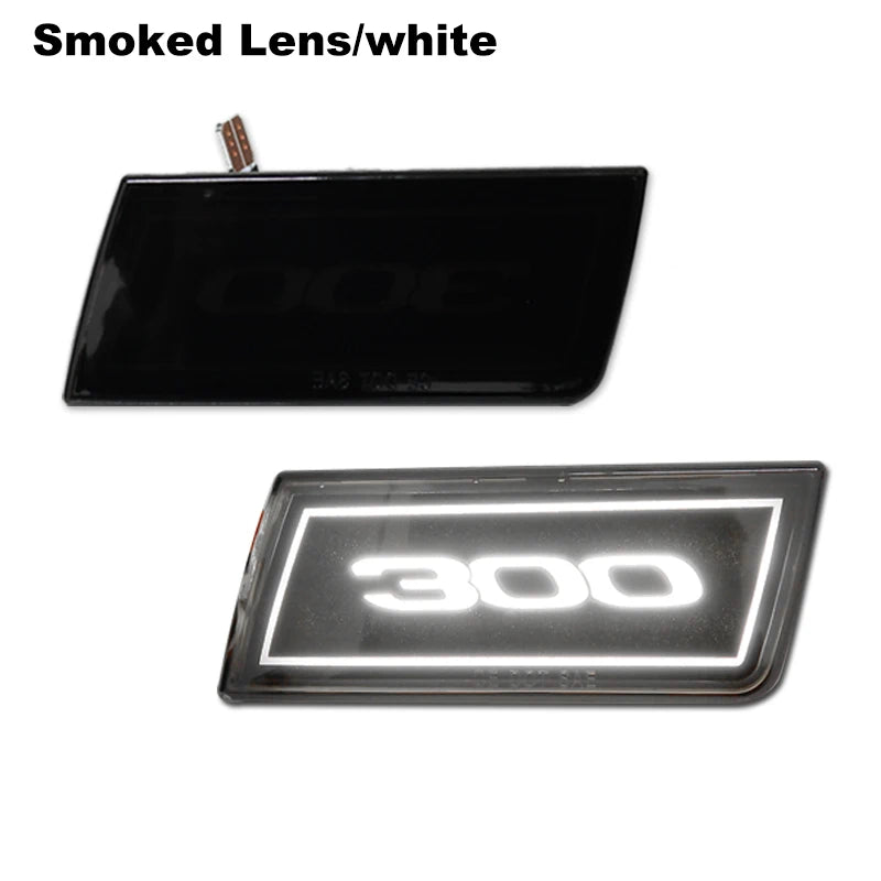 2PCS LED Side Marker Light Amber Front Bumper Turn Signal Light For Chrysler 300 300C 05-10 LED Driving Lights/Parking Lights