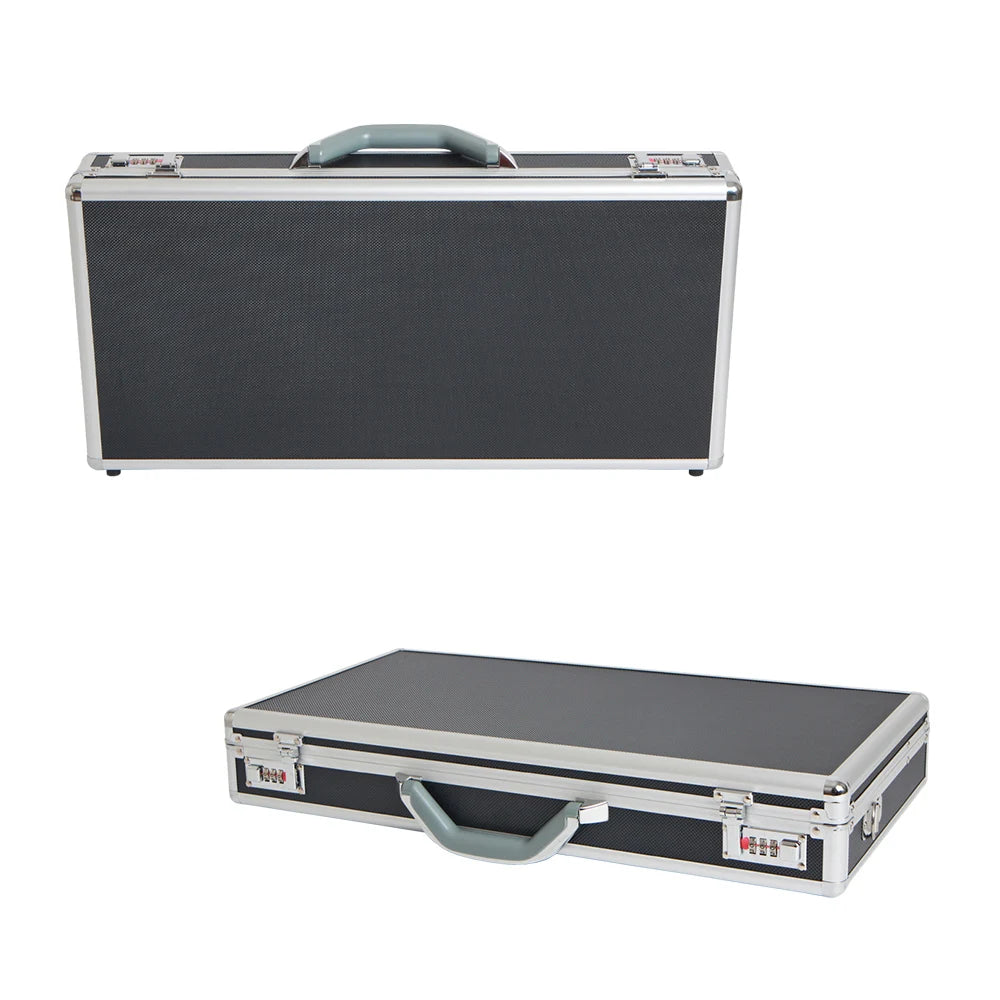ALIKAN  ADD043-SILVER-LARGE 56x27x8.5cm Knife Case Cooking Bag Knife Storage Cookware Knife Storage Bag Aluminum Knife Case