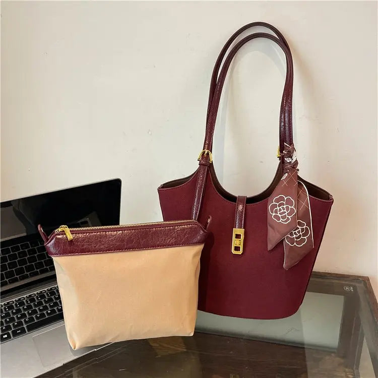 Women's Genuine Leather Handbags Bucket Bag Fashion Tote Small to Big Luxury Quality Designer Lady's Hand Bags