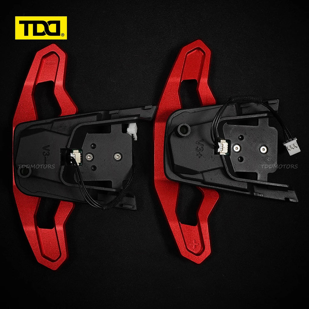 TDD Magnetic Paddle Shifters for Volkswagen Golf 7 MK7.5 GTI Golf R Scirocco Arteon Red / Black / Blue / Silver Aluminum Alloy