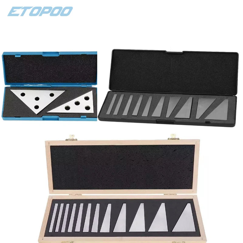 10Pcs 1-30 Degree Precision Ground Durable Angle Block Set 2pcs Angle Block For Lathes Milling Machinist Tools Angle Block Gage