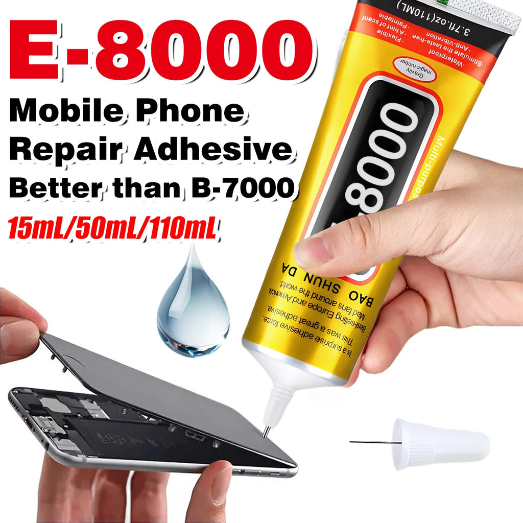 E8000 Glue For Phone Screen Repair Strong Transparent Super Adhesive Glass Jewelry DIY Crafts Touch Screen Tools 15/25/50/110ml