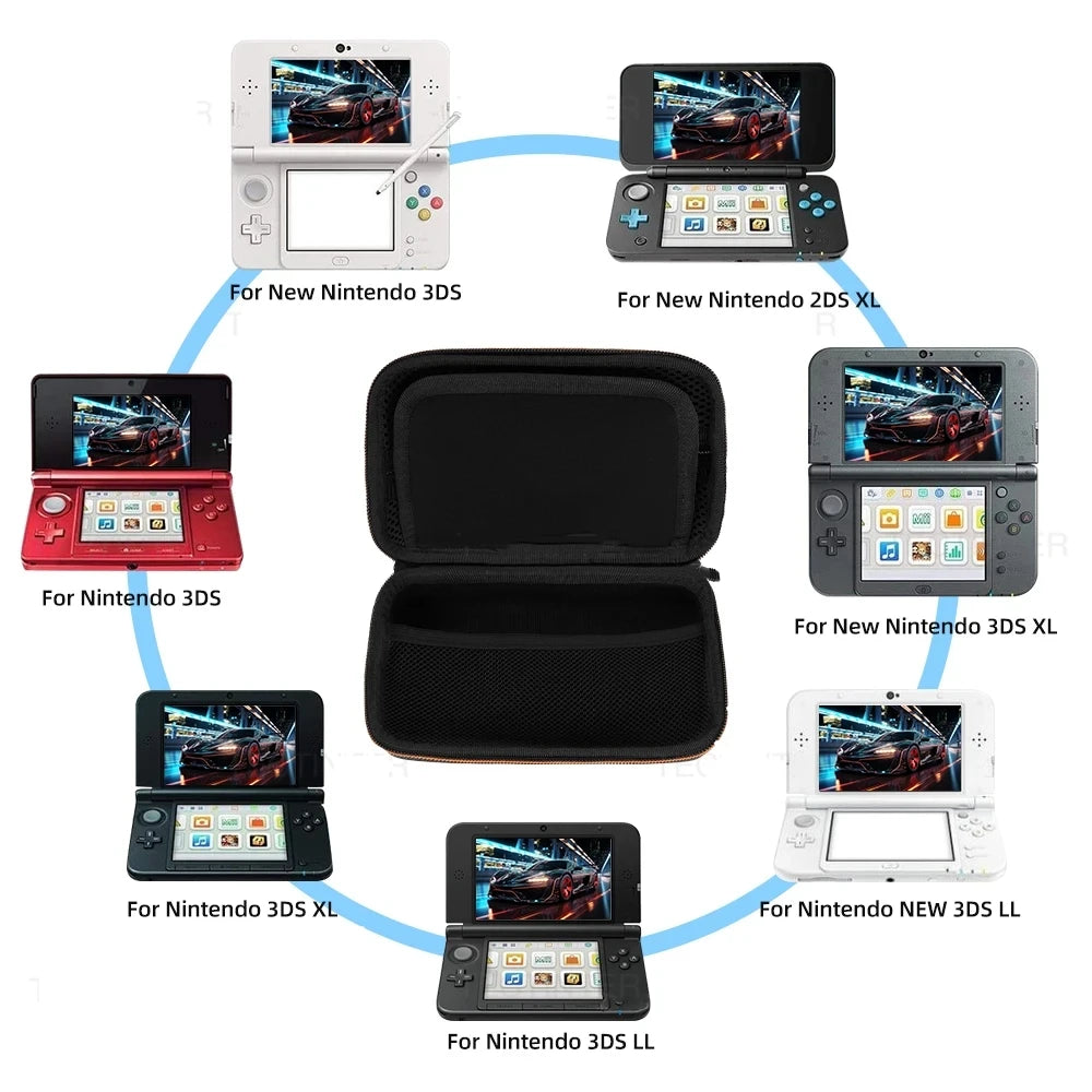 FANGTUOSI NEW Hard Protective Shell Carrying Console Storage Bag Case for NEW 3DS XL, NEW 3DS LL, 2DS XL