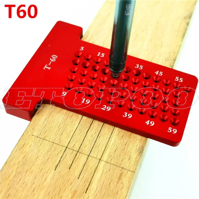 Woodworking Scribe 60-600mm T-type Ruler Scribing Ruler Aluminum Alloy Line Drawing Marking Gauge DIY Measuring Tools