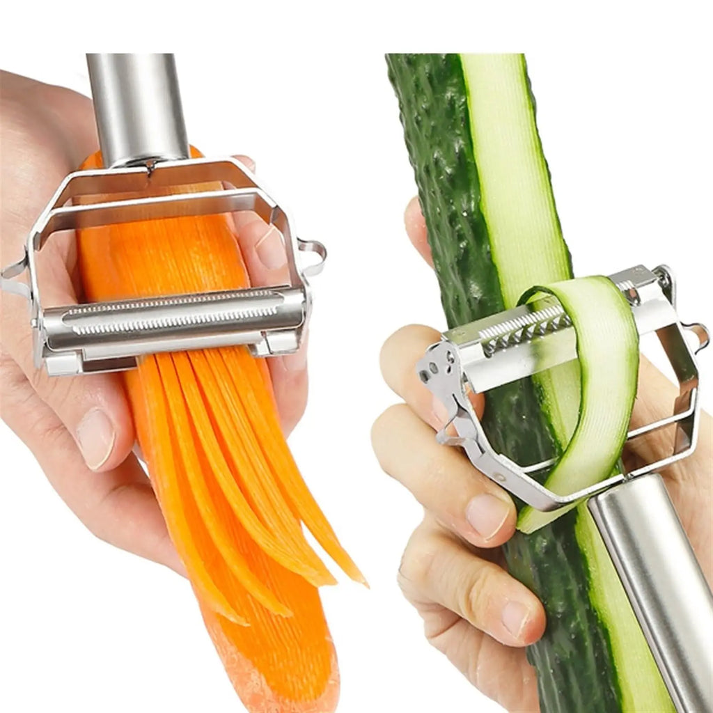 2Pcs Multifunction Vegetable Peeler Slicer Stainless Steel Potato Peeler Cucumber Carrot Grater Peeler Kitchen Accessories