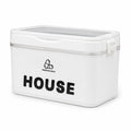 YX Large-Capacity Multi-Tier Stackable Storage Box Practical Portable Home First Aid Emergency Kit with Transparent Lid and Handles Organizer for Pills Crafts Hair Accessories Cosmetics Small Items Kitchen Bathroom Office Dor