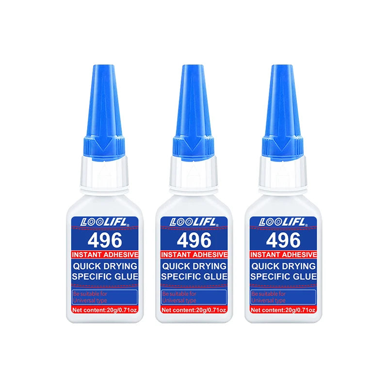 Super Strong Cyanoacrylate Universal Glue, 10 Seconds Bonding, Used for Plastics, Shoes, Metals, Ceramics, Wood, Glass and So On