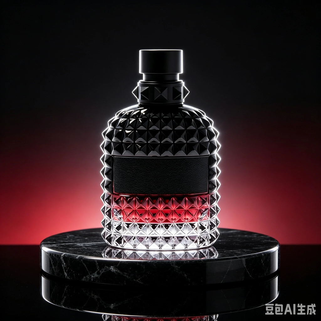 Uomo Born in Roma Intense EDP 3.4 Fl Oz 100ml, Deep Woody Leather Spicy Aromatic Men's Cologne with Bergamot Lavender Vanilla Cedar Musk, Long Lasting Bold Scent with Strong Projection for Night Out Date Evening Fall Winter,