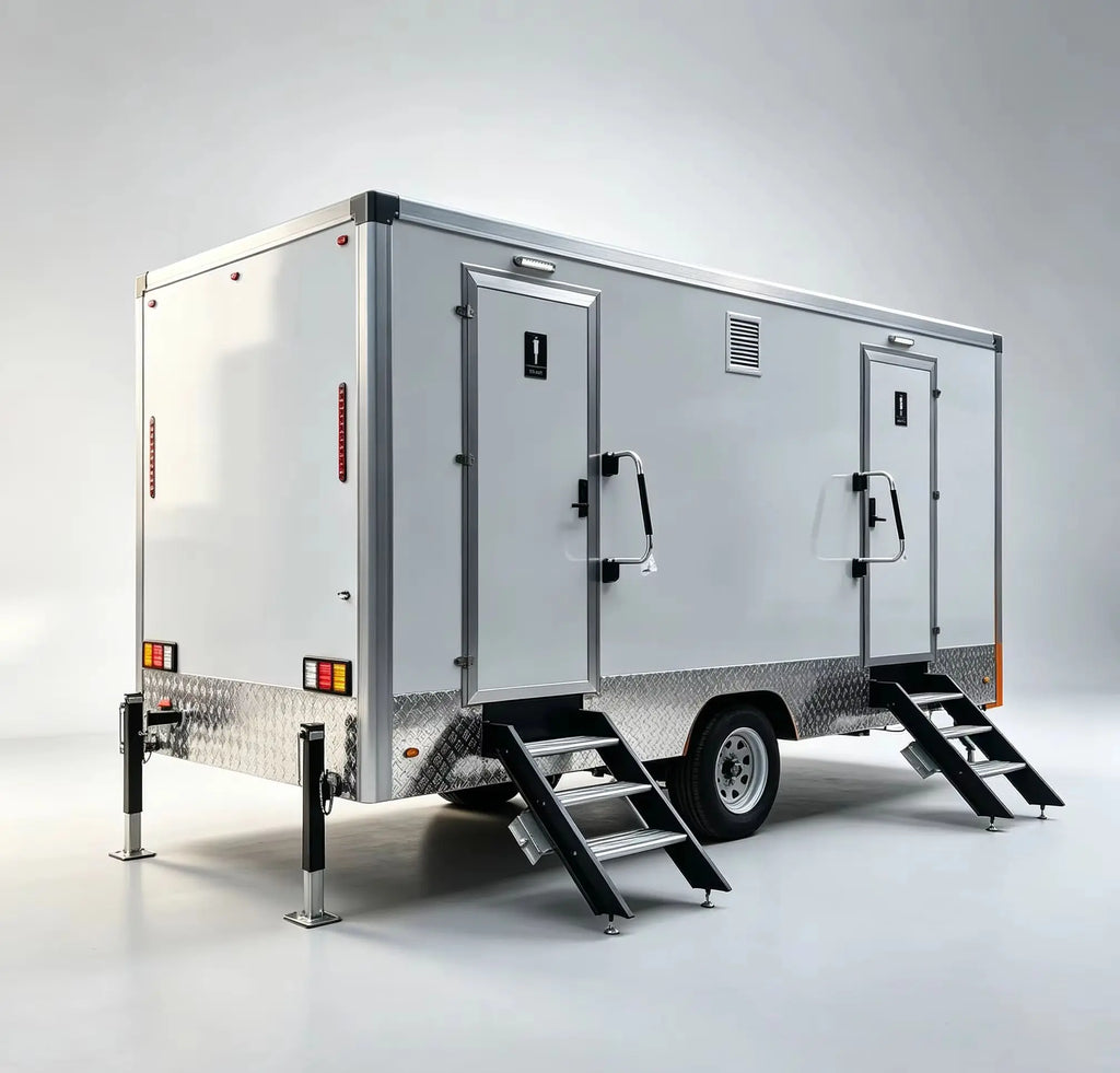 Portable Luxury Restroom Trailer Outdoor Restroom Shower Toilet Trailer Portable Prefab Modern  for Park Use