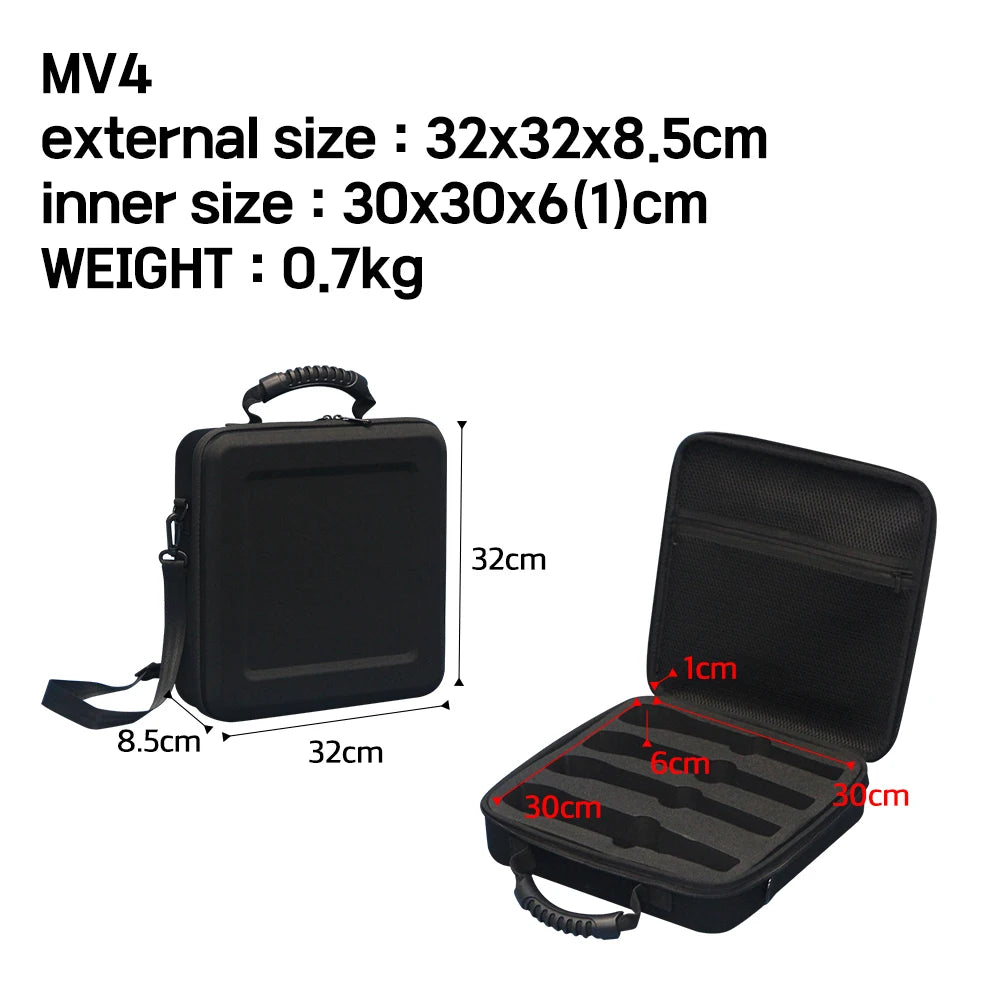 EVA WiredWireless Microphone Case Sound Equipment 4 Copies Horizontal Storage Microphone Case
