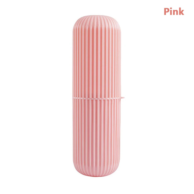 Travel Portable Toothbrush Cup Bathroom Toothpaste Holder Storage Case Organizer Toiletries Storage Cup Creative Economic Box