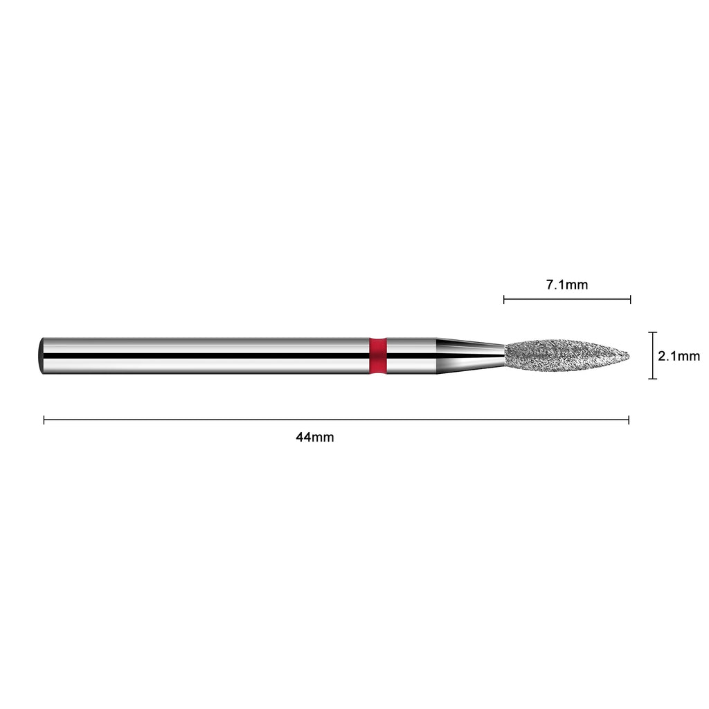 1PC Diamond Milling Cutters Pointed Head Design for Manicure Pedicure Cuticle Clean Burr Electric Nail Drill Bit Nail Files