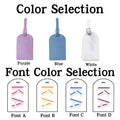 Custom Initial Suitcase, Personalized Name ID Suitcase, Three Colors (Purple, Light Blue, White), Suitable for Airport Travel