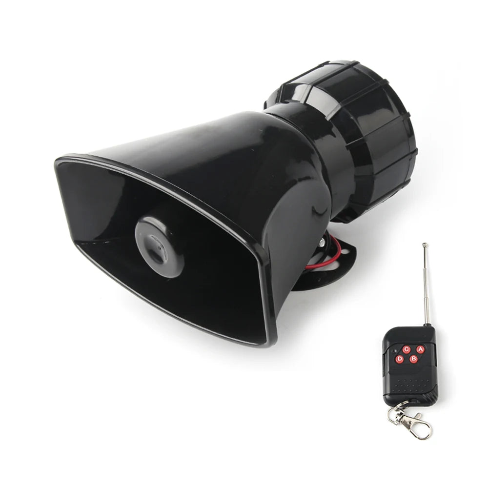 12V Speaker 130dB Wireless Electronic Siren Loud Car Warning Alarm Police Fire Siren Horn Loudspeake