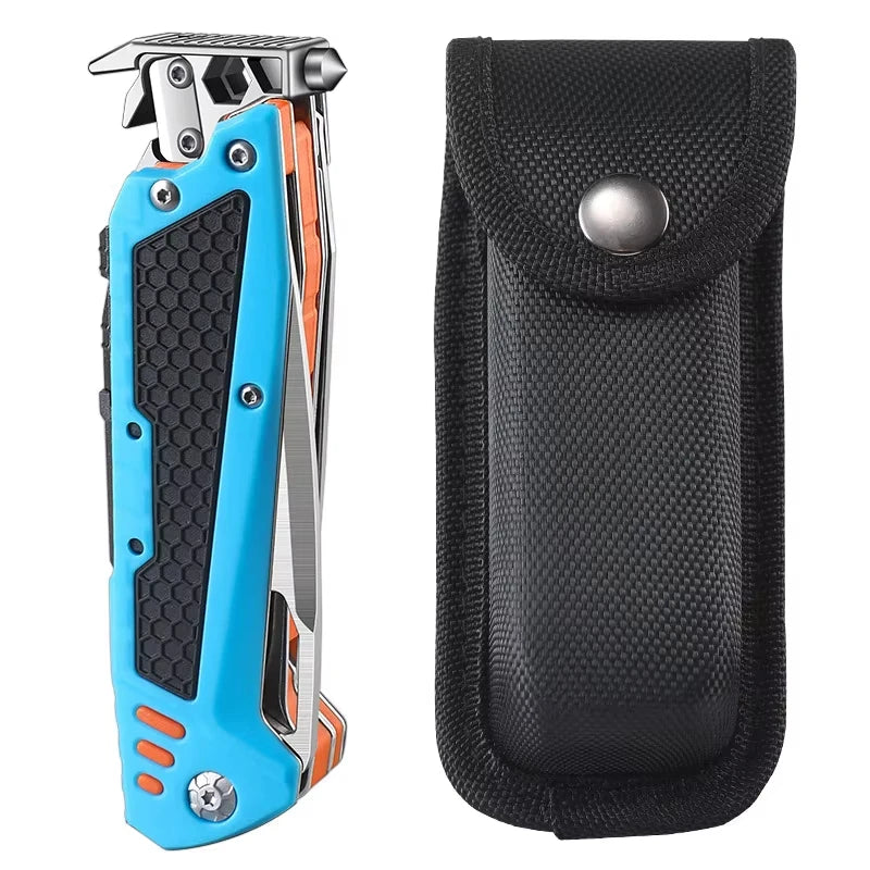 New Multifunctional Folding Tool Knife Outdoor Hiking Camping EDC Tool Folding Knife Portable Multi-purpose Emergency Box Cutter
