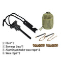 Portable Magnesium Fire Starter Stick Flint Lighter Set Large Wooden Handle Outdoor Survival Rescue Equipment Camping EDC Tool