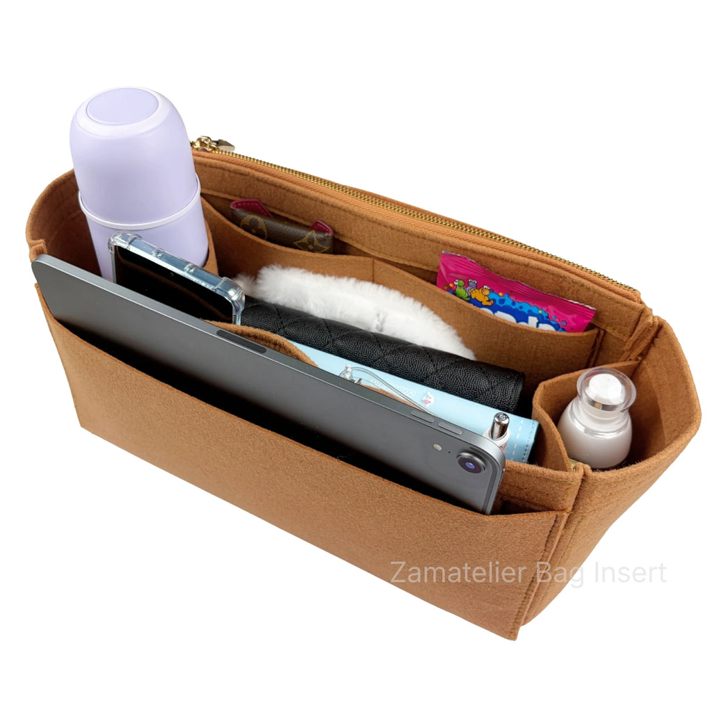 Fit for Goyard Artois PM/MM/GM Tote, Bag Organizer Purse Insert, Shopping Bag Felt Liner with Water Holder Base Shaper