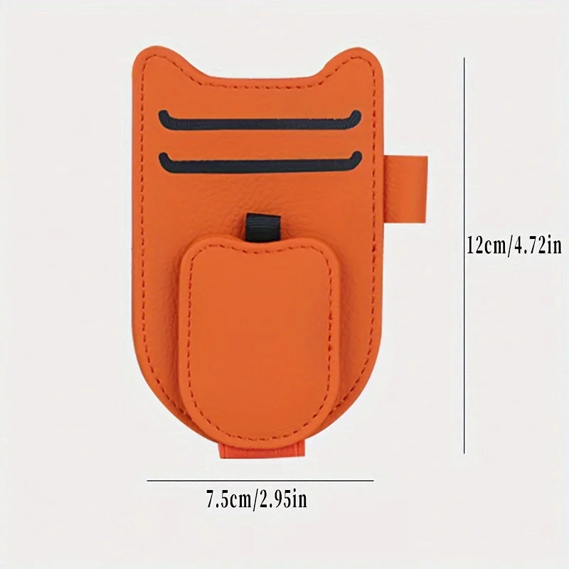 Cat Ear Car Sun Visor Organizer Multi-function Clip Fashion Glasses Card and Space-saving Compact Car Accessories
