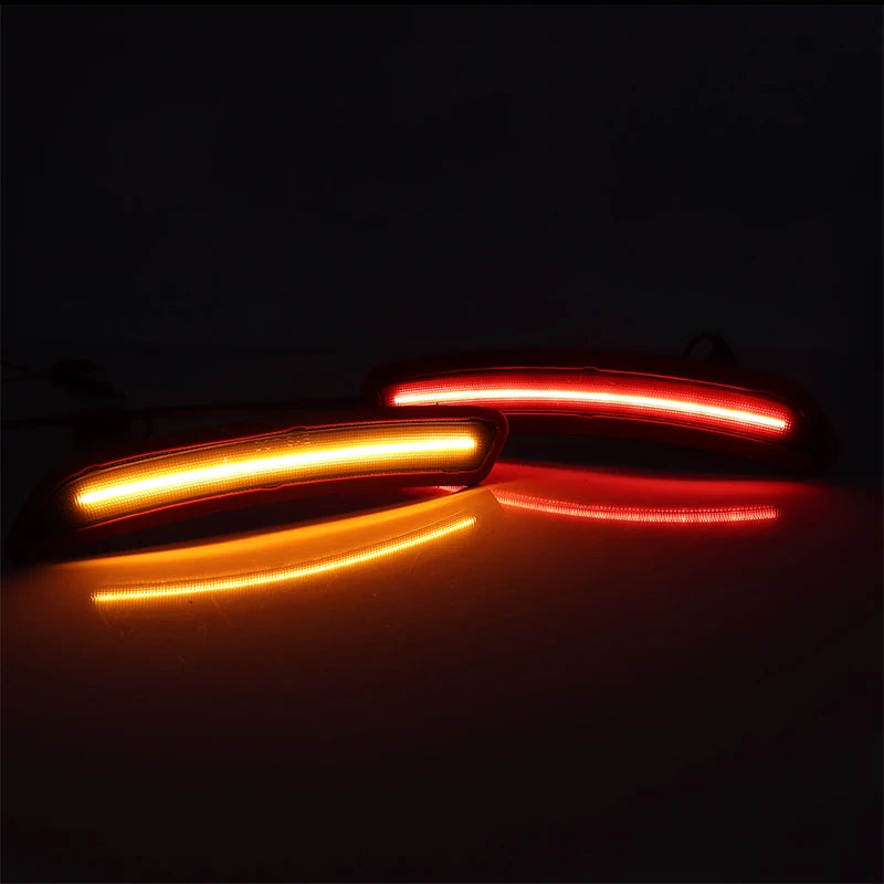 iJDM For Toyota GR Supra Front Rear Bumper LED Side Fender Marker Light Parking Light Front Amber Turn Signal Lights 2020-2024