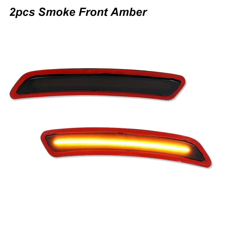 iJDM For Toyota GR Supra Front Rear Bumper LED Side Fender Marker Light Parking Light Front Amber Turn Signal Lights 2020-2024